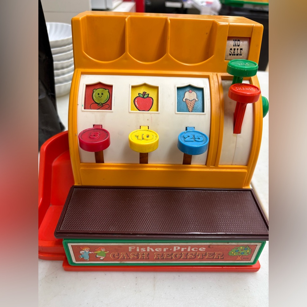 Vintage 1974 Fisher-Price Cash Register
